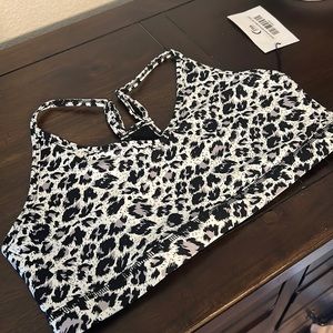 ZYIA 🌙 Snow Leopard Brilliant Mesh Bra